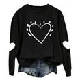 thumbnail image 5 of Mifsaly Valentine's Day Gifts Sweatshirts Women Heart Print Shirts Crewneck Long Sleeve Oversized Tops Casual Festival Fashion Spring Outfits 2026, 5 of 9