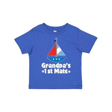 

Inktastic Grandpas First Mate Nautical Sailboat Gift Toddler Boy Girl T-Shirt