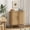 Oak, variant on BarefHaven Accent Small Storage Cabine, Buffet Cabinet with Storage, Mid Century Modern Sliding Door Sideboard Cabinet for Kitchen, Entryway (Oak)