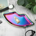 thumbnail image 2 of 2 Creative Lip Shaped Jewelry Tray,Gold Decorative Tray,Stainless Steel Dish Tray Holder Storage Organizer Tray Metal Decorative Cosmetic Storage Tray, For Bedroom Living Room Bathroom Kitchen, 2 of 5