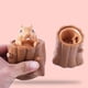 thumbnail image 3 of Juguete de descompresión con forma de tocón de árbol, taza exprimidora, figura de animal de plástico, juguete sensorial para inquietarse, regalo, 3 of 7