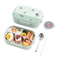 thumbnail image 1 of Contenedor de almacenamiento de alimentos Ygjytge Bento-Box acero inoxidable 1550 ml 4/5 compartimentos, 1 of 9