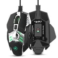 thumbnail image 3 of 7-key programming mechanical gaming mouse colorful lights, wired mouse-black, 3 of 6