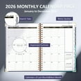 thumbnail image 3 of 2026 Planner(Jan-Dec.2026,6.3"x8.5"),Annual Weekly Monthly Planner with Calendar Tabs,Agenda Schedule Planner for Office,Home,Personal Supplies, 3 of 7