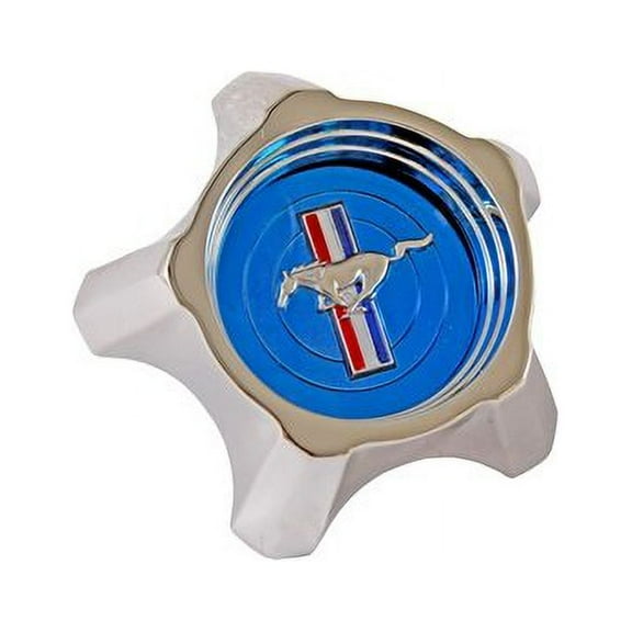 Scott Drake C7ZZ-1130-A Styled Steel Wheel Hub Cap Blue Original Design