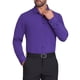 thumbnail image 4 of Camisa de vestir de negocios de manga larga con botones para hombre INSPIRE CHIC, color sólido, XL, púrpura, 4 of 5