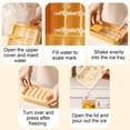 thumbnail image 6 of Ice Cubes Tray, 15 Cubess Mold with Lid for Freezer, Non Spills Ice Box for Water Cocktail Tea Coffee Whiskey Beer, Quick-Fill and Easy Press to Release Without Touching, 6 of 6