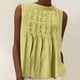 thumbnail image 2 of Ropa de trabajo para mujer,Blusa de lino para mujer, blusa plisada con cuello en V, mezcla de algodón y lino, camiseta holgada de manga larga para uso informal, sopatenor, 2 of 9