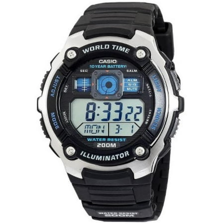 Men's Sport World Time Alarm Watch AE2000W-1AV (Top Best Watches In The World)