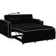 thumbnail image 6 of Foldable Velvet Sofa Bed with Adjustable Back and Charging / Suitable for Guest Room, 6 of 6