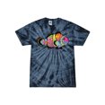 thumbnail image 1 of Wild Bobby, Colorful Neon Nemo Clownfish, Animal Lover, Tie-Dye Tees, Spiral Navy, Medium, 1 of 3