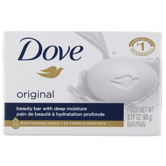 Dove Beauty Bar, White 3.15 oz (Pack of 4)