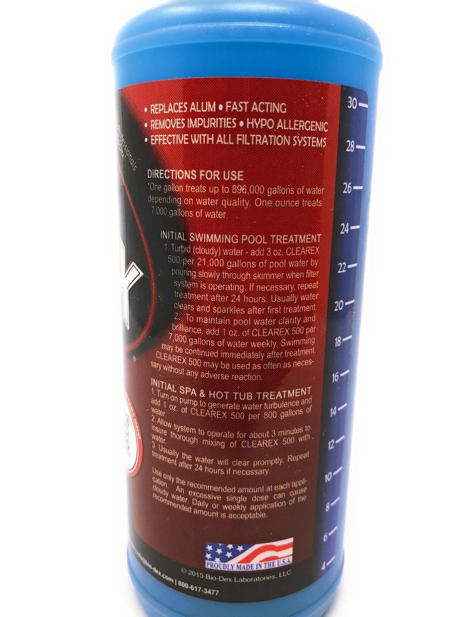 Bio-Dex Clearex Pool and Spa Water Clarifier - Thumbnail 5