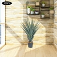 thumbnail image 5 of 2Pcs Artificial Agave Plants, 80CM PE Spiked Faux Plants with Pot Base, All-Season UV-Resistant Decor for Porch/Office/Indoor, 5 of 20