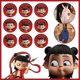 thumbnail image 4 of Paquete de expresión de insignia Nezha Baji Nezha: El niño diablo llega al mundo circundante con colgante de hojalata, llavero, broche y mochila., 4 of 7