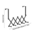 thumbnail image 3 of xaoyunyn Retractable Adjustable Hanging Rack with Sturdy Steel Hooks for Clothes Storage and Organization Behind Doors,Easy Installation and Space Saving Solution for Home and Bathroom, 3 of 7