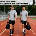 thumbnail image 2 of KOITHOT 12 Pairs Mens Crew Socks Athletic Men Socks Sport Cushioned Breathable Socks for Men Size 6-9, 2 of 7