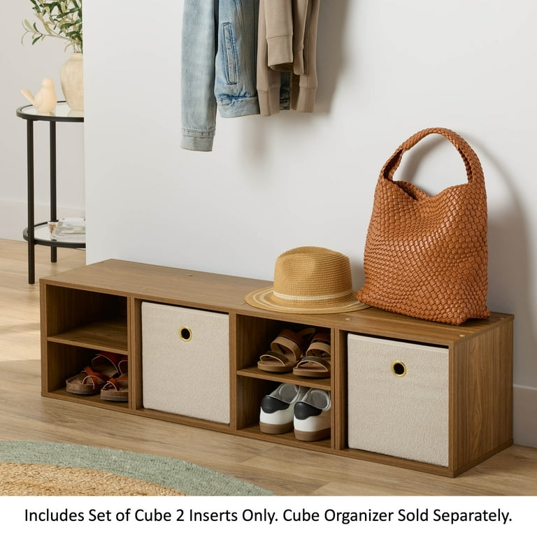 Mainstays Cube Storage Inserts Set of 2 for 11 inch Cubes, Divides