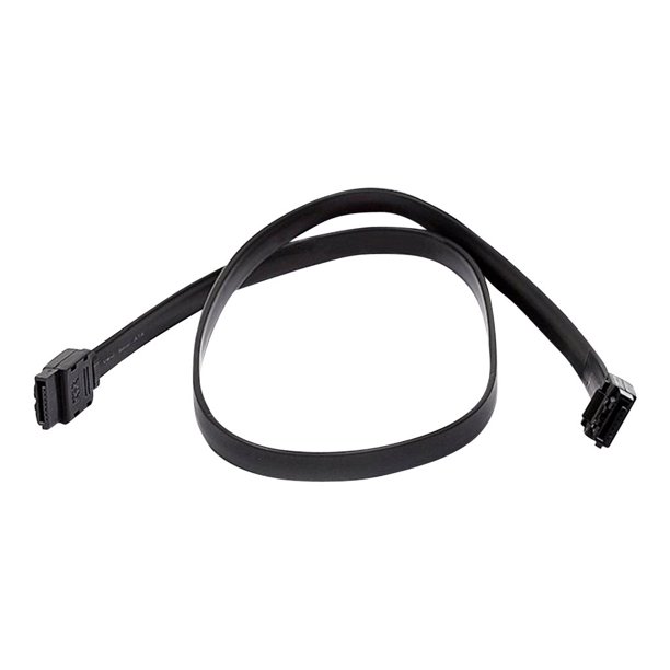 Monoprice DATA Cable 2 Feet Black SATA 6Gbps Cable with Locking