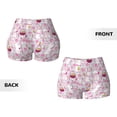 thumbnail image 5 of Lsque Easter Rabbit Pattern High Waisted Biker Shorts for Women-Tummy Control Fitness Athletic Workout Running Yoga Gym Shorts,Moisture-Wicking-, 5 of 9
