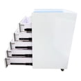 thumbnail image 5 of 5 Drawers Dental Assistant's Mobile File Cabinet Mobile Storage Cabinet Stainless Steel Utility Cart with 2 Storage Trays, 5 of 11