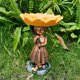 thumbnail image 4 of Árbol decorativo para jardín, artesanía con dedos, gallo, girasol, niña, jardinería, colibrí, bebida, agua, alimentación, cucharón de resina, 4 of 5