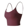 thumbnail image 5 of bnaln Womens Summer Tank Tops with Built in Bra ( Removable Padded ) Spaghetti Straps Sleeveless Camisole Teen Girls Y2k Going Out Crop Tops Basic Cami Shirts Tunic Vest Blouses, 5 of 5