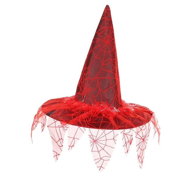 Chapeaux de Sorcière Pointus d'Halloween Accessoires de Cosplay Costume Personnage Wizard