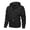 Black, variant on Jerdar Men's Solid Color Loose Casual Multi-Pocket Hooded Full Zip Long Sleeve Jacket Outdoor Jacket Men