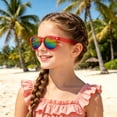 thumbnail image 2 of HEVRJEWJD Glasses for Kids Baby Milin Sun Glasses Safe Polycarbonate Lightweight Frame Design for Leisure Use Red 3-8 Years, 2 of 4
