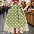 thumbnail image 5 of Lenago Womens Apron Dresses For Women Oktoberfest Costumes Multiple Color Schemes Square Collar Short Sleeves Dirndl Dresses German Dresses Festival Bavarian Costume Beer Carnival Women Party Dresses, 5 of 9