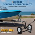 thumbnail image 2 of Trailer Dolly 1000Lbs Capacity - 2" Ball Hitch, Carbon Steel Trailer Mover with  15.2" Pneumatic Tires, Adjustable 15.7"-23" Height for RV/Utility/Cargo Trailers, 2 of 6