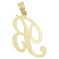 thumbnail image 5 of 10K Solid Real Yellow Gold Personalized Cursive B Initial Pendant Necklace, Available in Different Letters Charm with Diamond Cut Gifts for Her with 20" Gold Chain, 5 of 6
