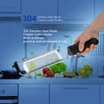 thumbnail image 2 of Cheese Grater, Stainless Steel Blade Lemon Zester & Cheese Grater Fruit Chocolate Ginger Kitchen Tools, 2 of 8