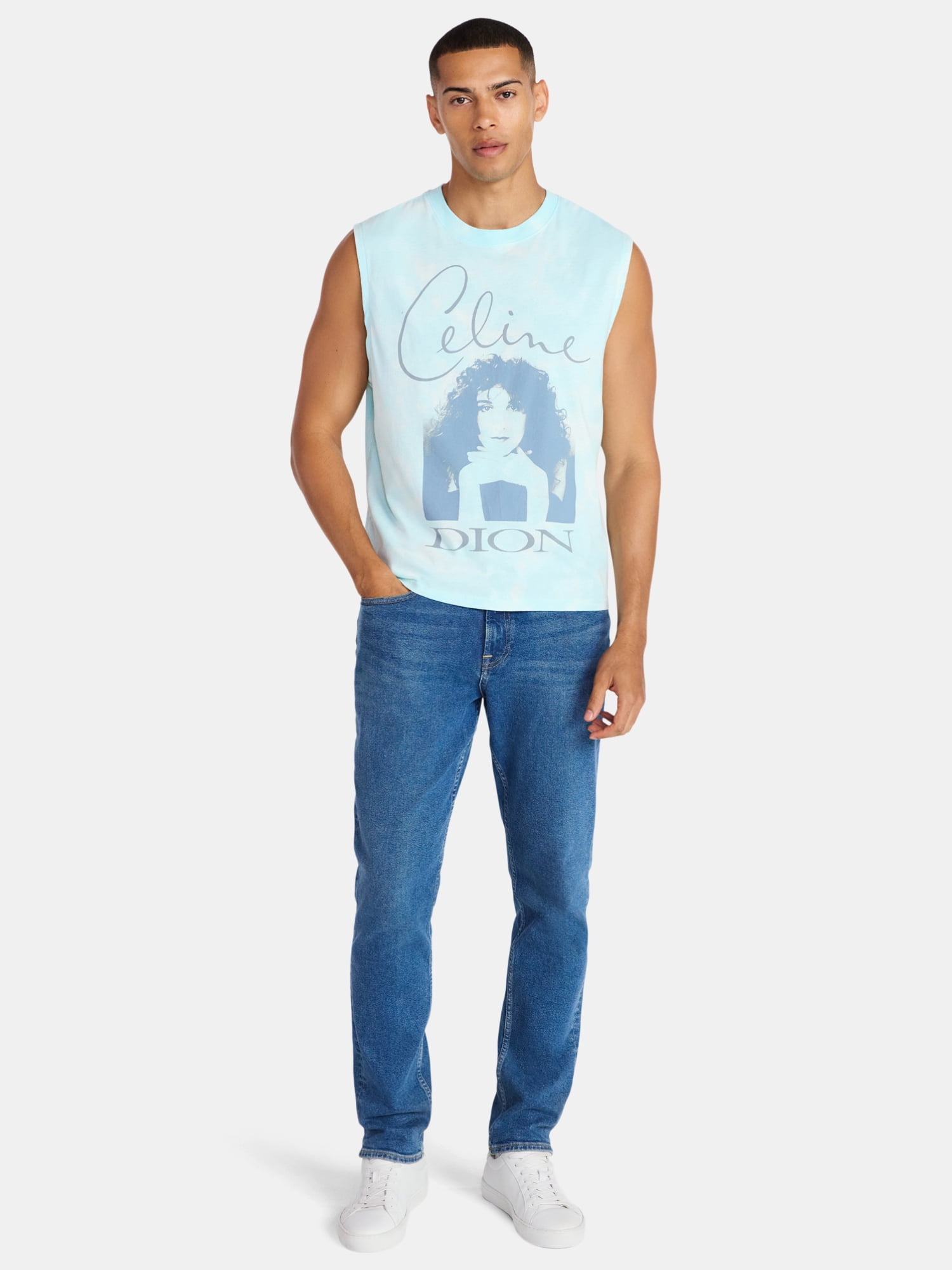 Celine Dion Graphic Pride Muscle Tank Top, Men's Sizes XS-3XL