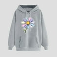 thumbnail image 2 of Women Long Sleeves Hooded Sweatshirt Fashion Casual Drawstring Cute Printing Hoodies, 2 of 3