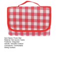 thumbnail image 7 of Tnobhg Foldable Picnic Mat Waterproof Sand Blanket Extra Large Picnic Rug Healthy Odor-Free Fabric Green Yellow Red Stripe Blanket for Beach Camping Hiking Travel, 7 of 7