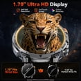 thumbnail image 3 of Men’s military smartwatch, 1400mAh battery, LED light, compatible with Android and iPhone , Fitness tracker, 1.7-inch, Making/Receiving calls, over 100 sports modes, IP68.smartwatch gift, 3 of 8