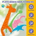 thumbnail image 2 of 240 pieces of children's dental floss picks, fun dental floss sticks, fluoride-free, cute animal-shaped dental floss picks, non-toxic floss, anti-slip handle, 2 of 4