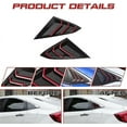 thumbnail image 5 of Zyutaosan Side Air Vent Window Louver Cover Glossy Black Red Abs Cover For Honda Civic 2016-2021 10Th Sedan, 5 of 5