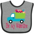 thumbnail image 3 of Inktastic Be My Valentine Heart Truck Boys or Girls Baby Bib, 3 of 4
