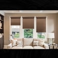 thumbnail image 4 of Chicology Snap-N'-Glide Cordless Roller Shade, Felton Truffle (Natural Woven) 37"W X 72"H, 4 of 9