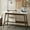 Off-White+Pecan, variant on Contemporary Two Tone Solid Wood Coffee Table With Shelf, And Black, Assembly Required, 48"w X 24"d 17"h Frame Storage Space,