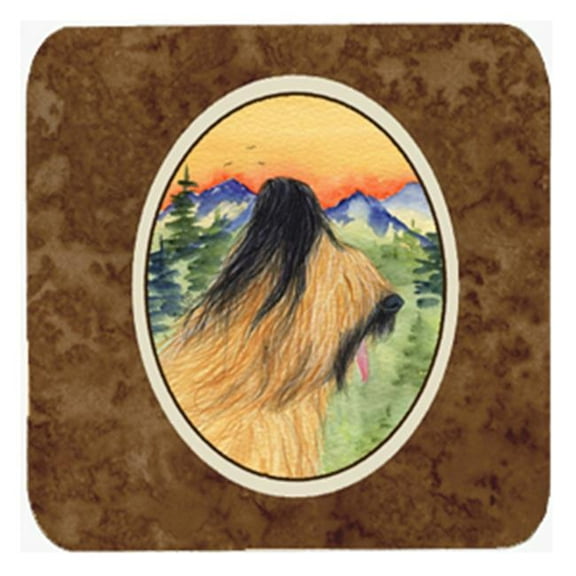 Briard Foam Coasters - Set Of 4, 3.5 x 3.5 In.