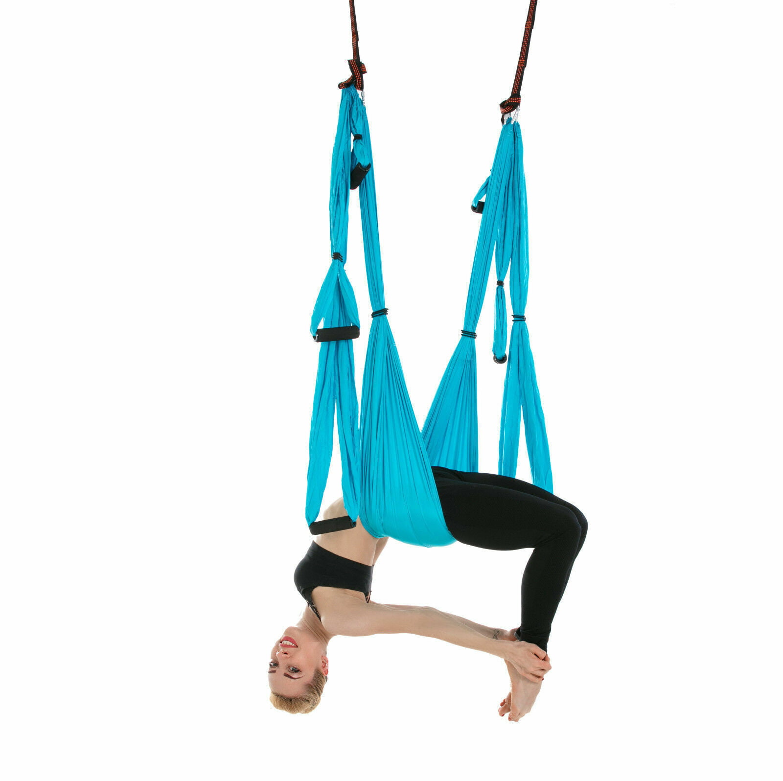 Experience Deeper Backbends with Large Bearing Yoga Swing Sling Hammock  Trapeze for Instant Pain Relief | High Quality & Easy Setup