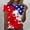 Red, variant on Cavosen 4th of July T Shirts Women Petite Red White and Blue Short Sleeve Crewneck T Shirts USA Star Striped Graphic Tops Lady XL Patriotic Casual T Shirts Independence Day Tunic Tees
