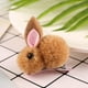thumbnail image 5 of Pinza para el pelo de conejito de dibujos animados, horquilla de conejo de peluche suave hecha a mano, Mini pinza para el pelo multiusos para niños, 5 of 10