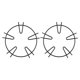thumbnail image 1 of Estante Universal Para Estufa De Gas, Soporte Para Wok De Hierro Fundido, Soporte Para Estufa De Cocina 2 Uds. Inevent HA042593-02, 1 of 5