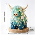 thumbnail image 4 of 3D DIY Sea Glass Art Kit with LED Lights, Coastal Holiday Decor Making Kit, Handmade Sea Figurine Art Set for Christmas, Highland Cow Decor, Shell & Home Decoration(A), 4 of 6