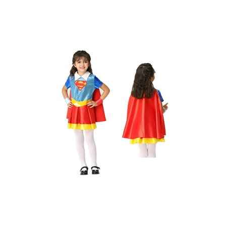 Girl's Super Hero Halloween Costume 4 Piece Set